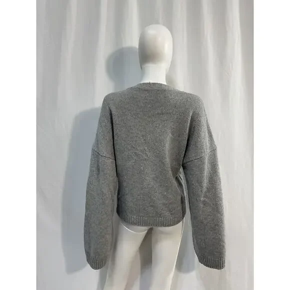 Helsa 'Sanna' Grey Nylon Cardigan Size L - Picture 3 of 5
